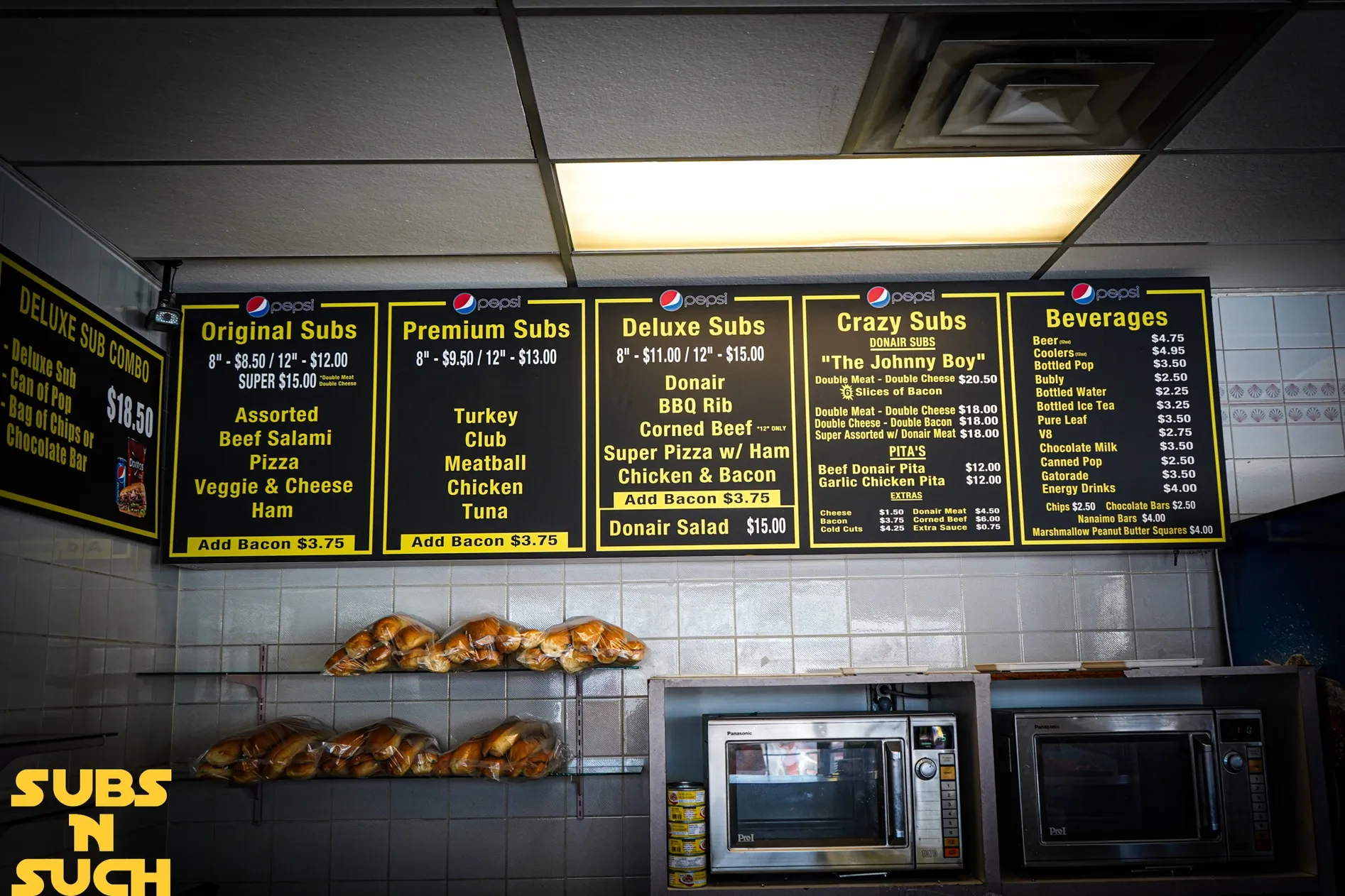 Signature donair sub at Subs N Such in Calgary