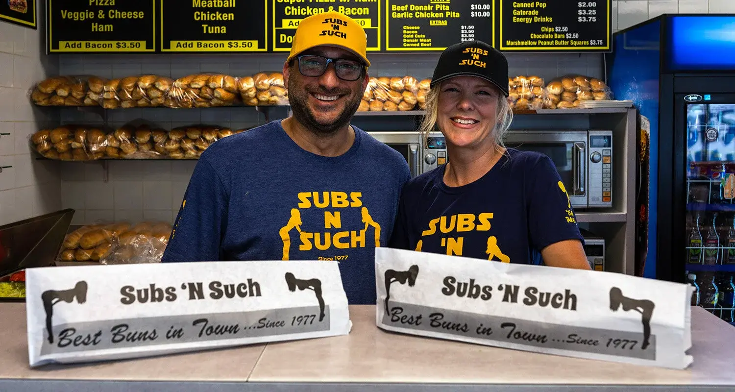 Tanya and Reggie, owners of Subs N Such Calgary - family-owned donair sub restaurant since 1977
